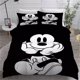 thumbnail image 1 of Mickey Children Duvet Cover Cartoon Anime Black White Bedding Set for Bedroom Decoration Children Adult Gifts, 1 of 5