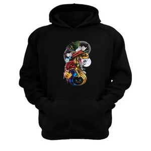 Genérico - Polerón Canguro Alicia Cuentos Infantiles Negro Talla Xs Unisex