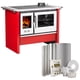 thumbnail image 1 of Cocina a leña Allegra XL Roja + Kit Instalación 6", 1 of 4
