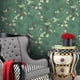 thumbnail image 3 of 1pc Vintage Olive Green Contact Paper, Plum Flower Branch Pattern, Home Decoration, Self-Adhesive Wallpaper For Cabinets, Tables, Chairs, Room Background Renovation, 3 of 4