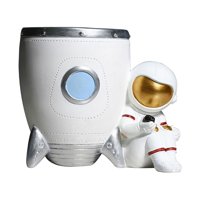 Magideal - Organizador De Escritorio, Portalápices De , Soporte Para Brochas De Maquillaje, Caja De Almacenamiento De Estatuillas, Taza Para Bolígrafo, , Blanco