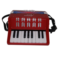 Acordeon De Plastico 17 Teclas 8 Bajos All104-1Rd Allegro