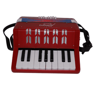 Acordeon De Plastico 17 Teclas 8 Bajos All104-1Rd Allegro