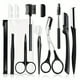 thumbnail image 1 of Eyebrow Kit For Women And Men, Stainless Steel Eyebrow Grooming Set Including Eyebrow Brush, Eyebrow Razor, Eyebrow Comb, Eyebrow Comb Scissor, Folding Eyebrow Knife, Scissors Razor, Eyebrow Trimmer,, 1 of 5