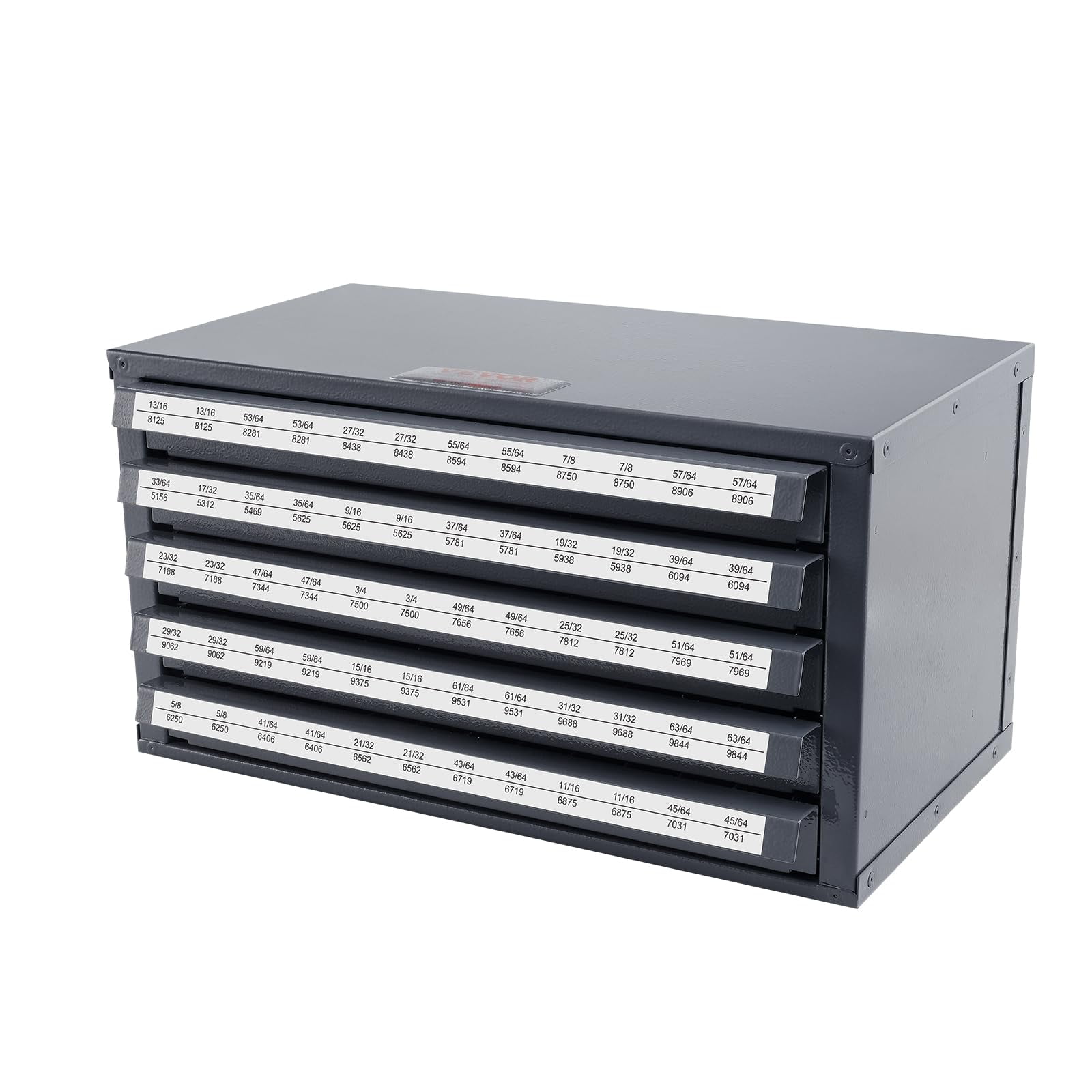 Armario Dispensador De Brocas Vevor Con Cinco Cajones Y 60 Compartimentos