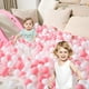 thumbnail image 4 of 100pcs Pelotas De Billar De Plásticas Para Casa De Juegos Transparente、 Blanco Y Rosa, 4 of 6
