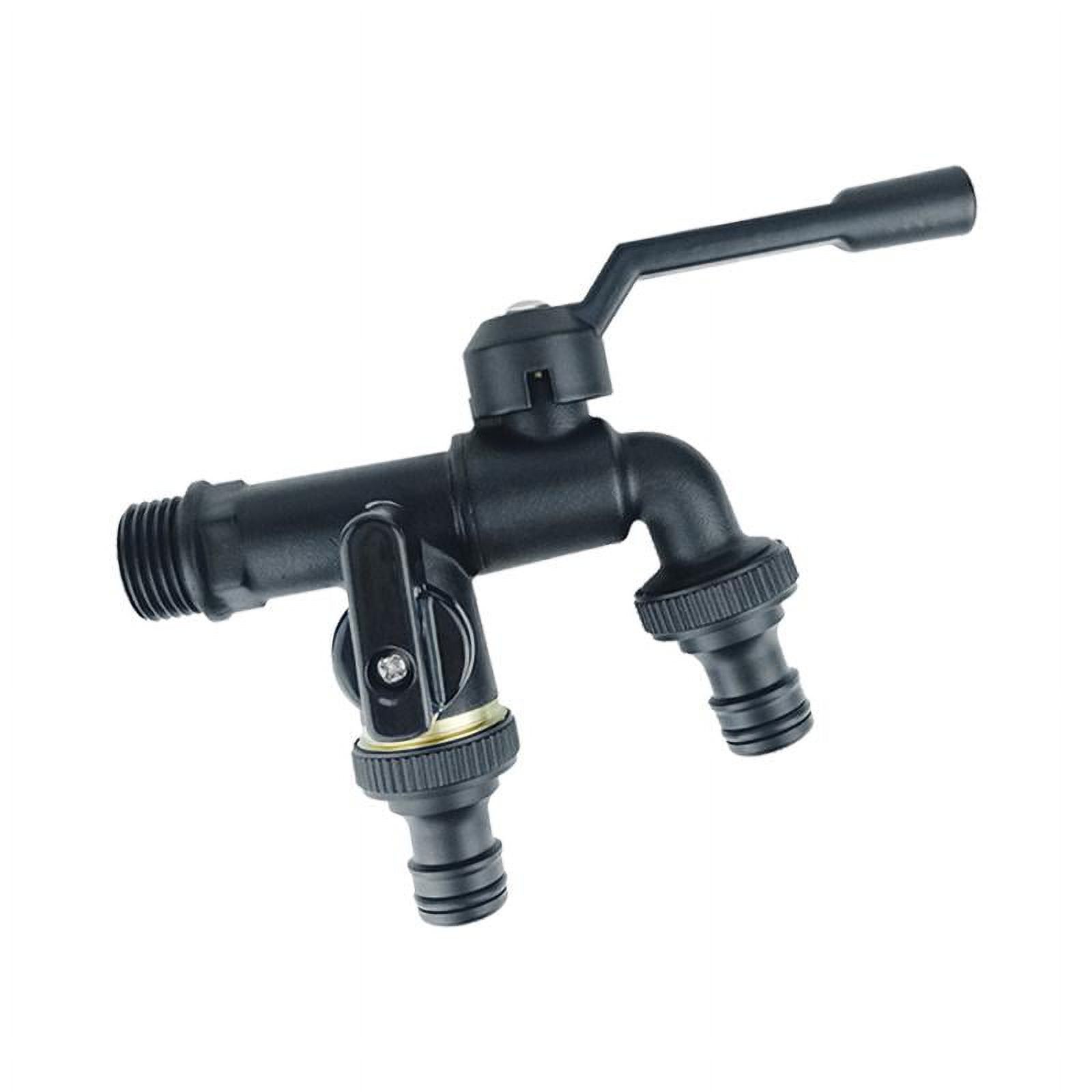 Magideal - Grifo Para Exteriores Grifo Para Lavadora De Cobre Conector Fácil De Usar Durable 1 En 2 Hacia Afuera Bibcocks Para Césped Baño Cocina Baño Al Aire D