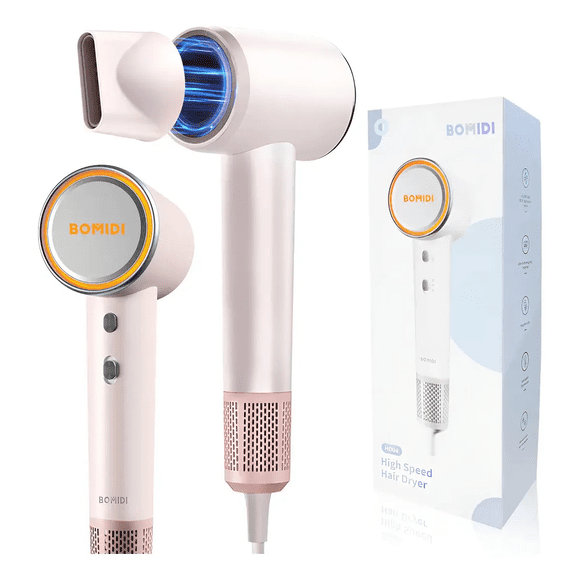 Bomidi Secador De Pelo HD04 Compacto Hair Dryer Rosa