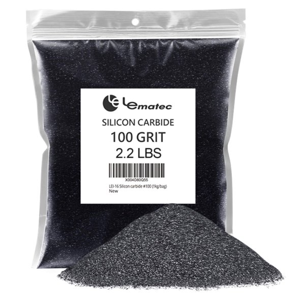 Medios de arenado LE LEMATEC, carburo de silicio #100, grano 1 kg
