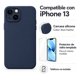 thumbnail image 3 of Kit Carcasa Silicona Azul Marino iPhone 13 + 1 Mica Vidrio Templado, 3 of 4