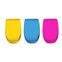 Cristar - Set 6 Vasos Mikonos Full Colores 460 Cc