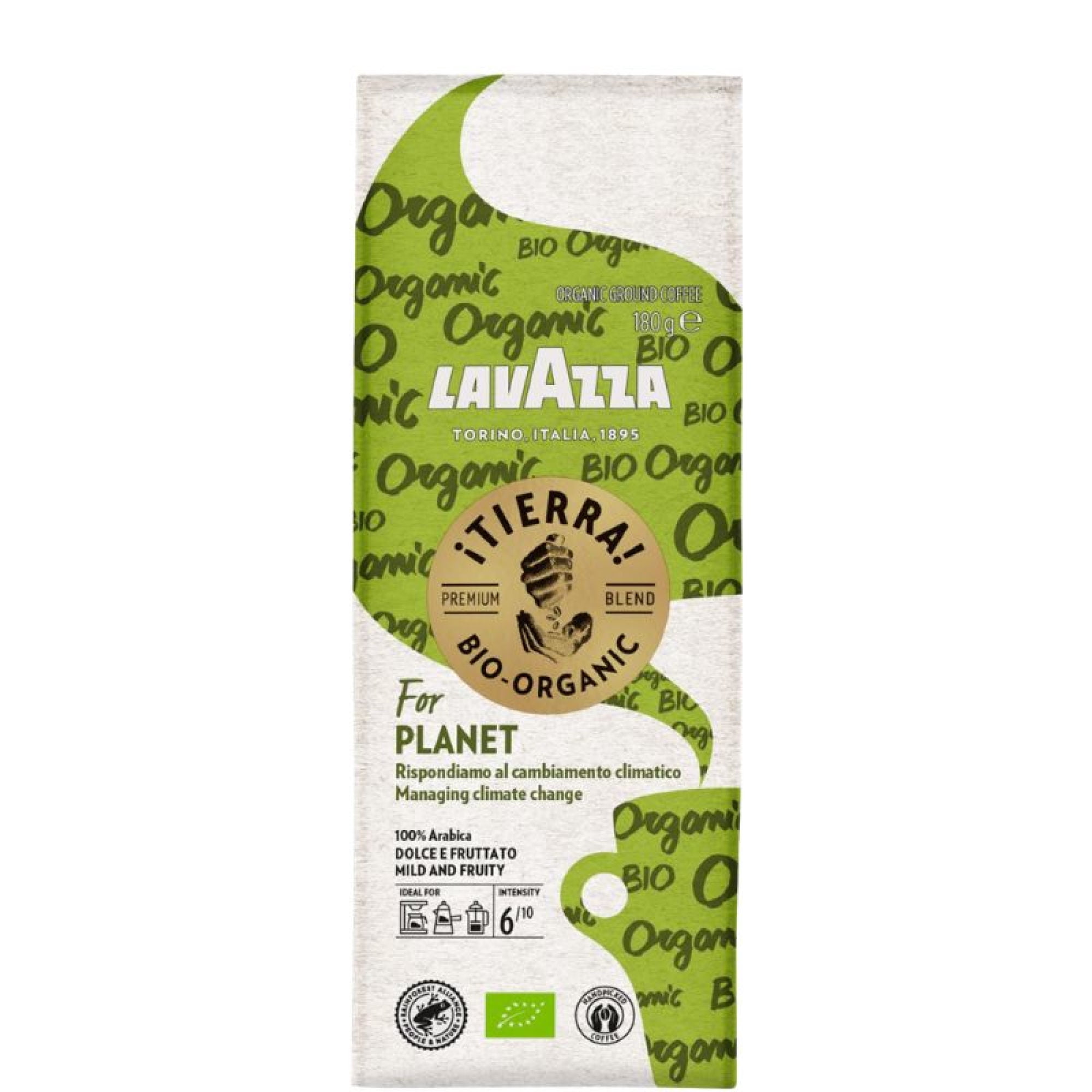 Café Molido Tierra Bio Bolsa 180 g Lavazza