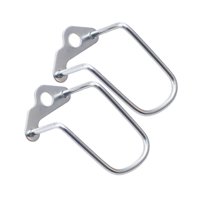 Magideal - 2 Piezas De Protección Para Desviador Trasero De Bicicleta De Montaña, Equipo De Soporte Para Desviador Trasero De Bicicleta Plegable Plata