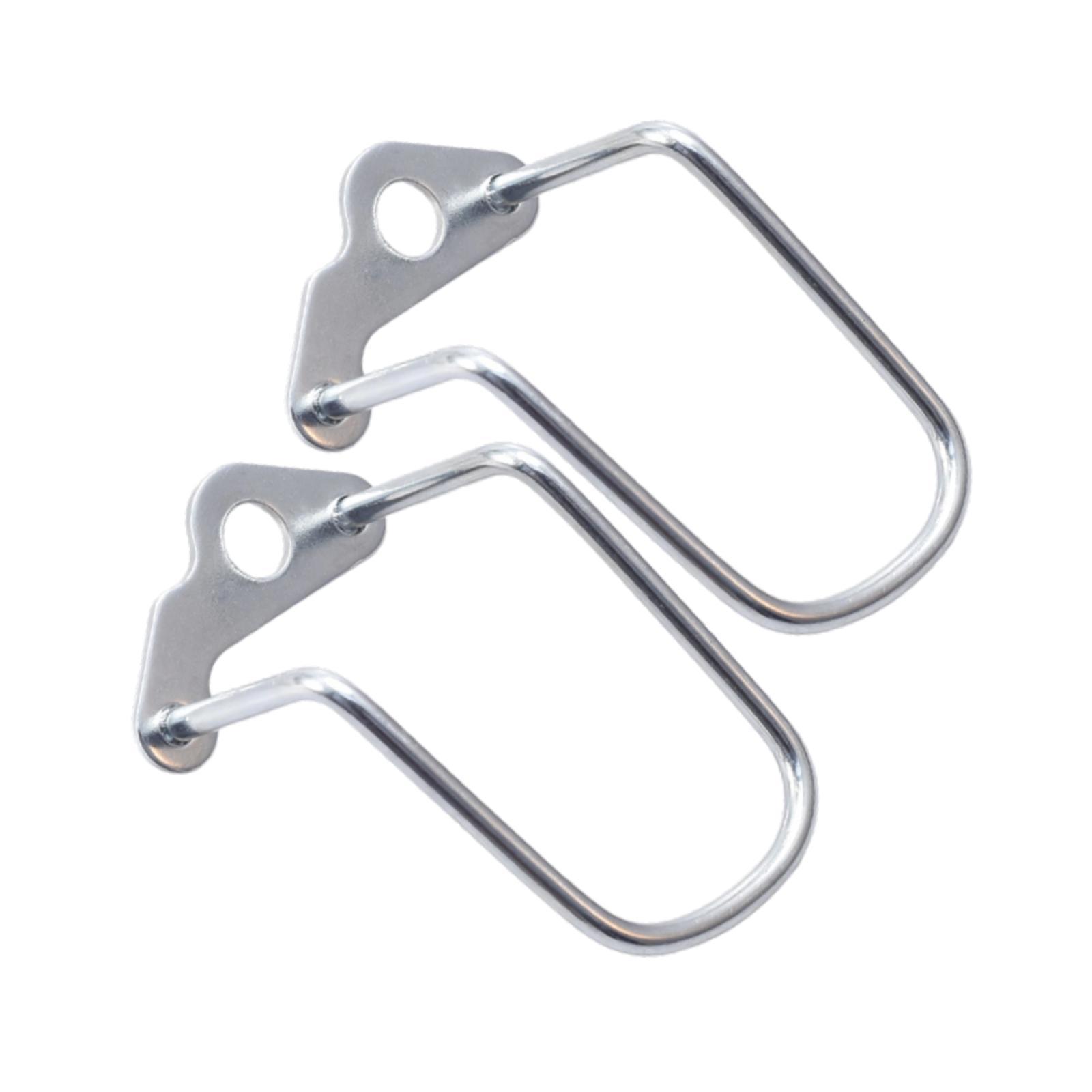 Magideal - 2 Piezas De Protección Para Desviador Trasero De Bicicleta De Montaña, Equipo De Soporte Para Desviador Trasero De Bicicleta Plegable Plata