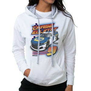 Delsol - Sudadera Con Capucha Nascar - Chase Elliot - Blanco De Para Mujer - Camiseta(S)