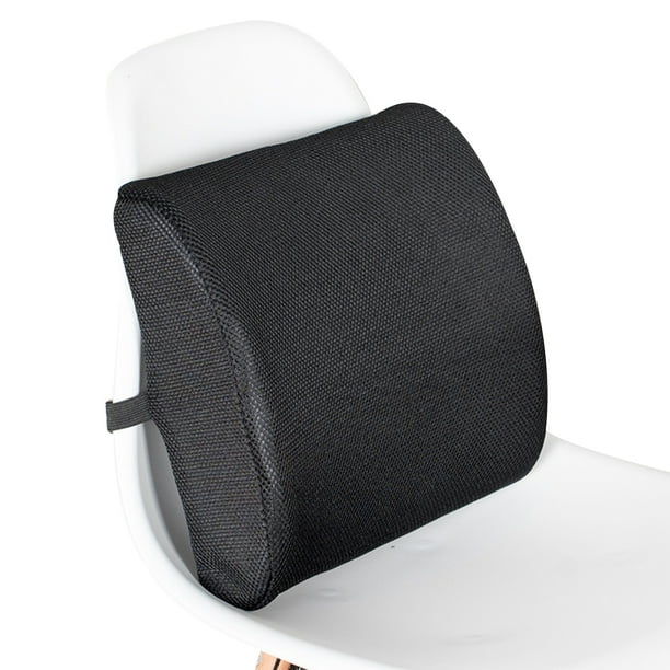 Almohada de apoyo lumbar para silla de oficina y asiento de coche, espuma viscoelástica equilibrada