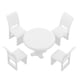 thumbnail image 1 of Casa de muñecas en miniatura artesanía cocina escenario modelo 1:50 mesa de comedor redonda, 1 of 2
