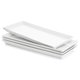 thumbnail image 1 of Platters Sweese, porcelana rectangular, 35 cm, juego de 4 unidades, color blanco, 1 of 9