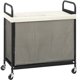 thumbnail image 1 of Cesto para ropa STORAGE MANIAC 120 L de 3 compartimentos con ruedas, beige, 1 of 8