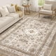 thumbnail image 1 of Alfombra Cotiled vintage de 5 x 7 pies, color beige, para sala de estar y dormitorio, 1 of 9