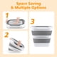 thumbnail image 5 of Cesta de ropa ZAUNFOOY plegable de plástico 42 L (gris), 5 of 9