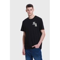 Fashionspark - Polera Hombre Aplicación Negro