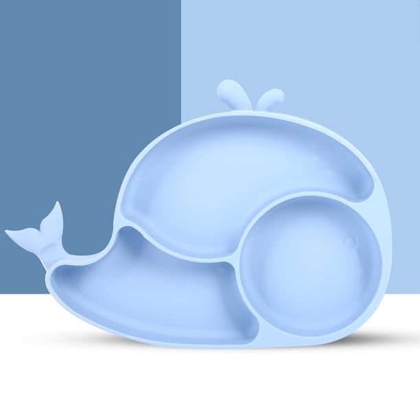 Baby Silicone Plate, Suction Cup Compartment Plate, Food Grade Baby Food Bowl