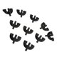 thumbnail image 2 of Garra de garra de bombo 10pcs para accesorios de piezas de tambor negro, 2 of 5
