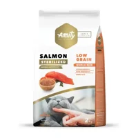Amity Low Grain Gato Esterilizado Salmon 7 Kg