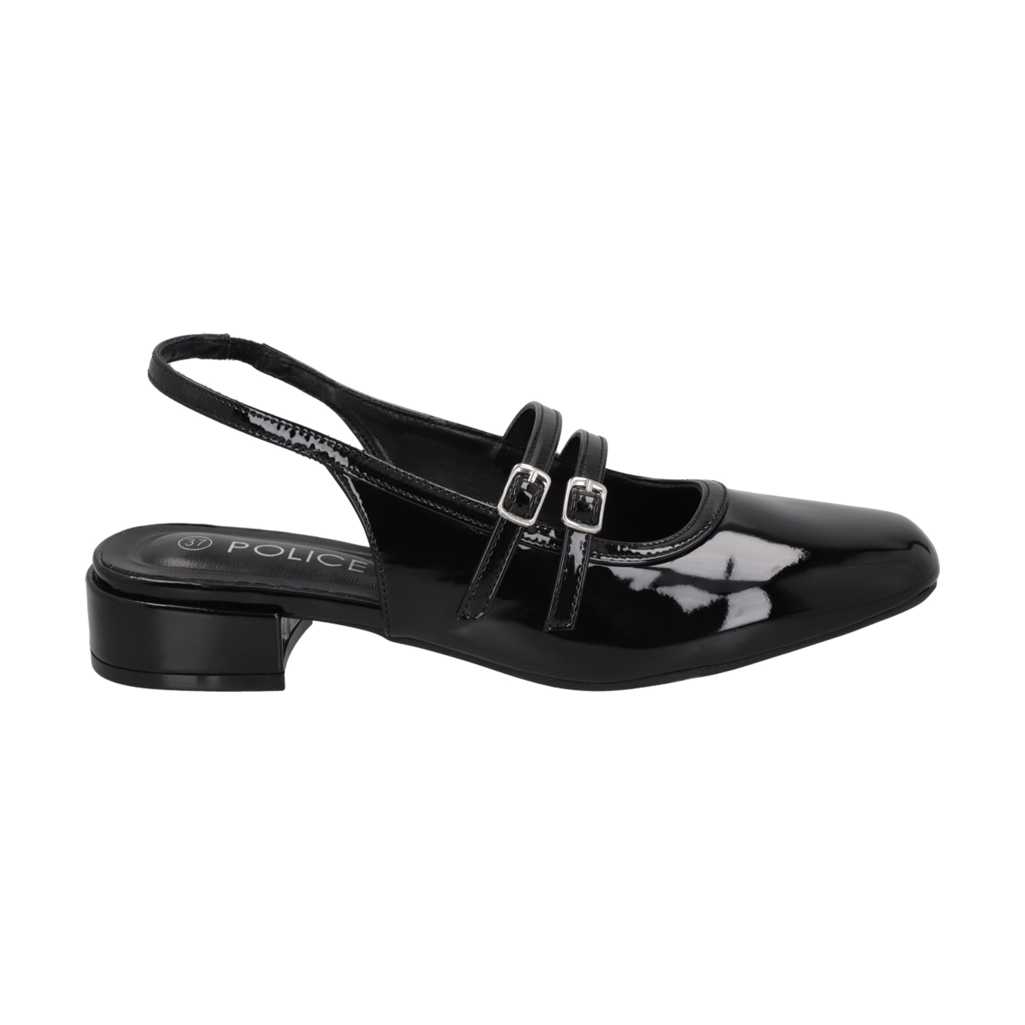 Zapato Mary Jane Mujer Negro Gala Police