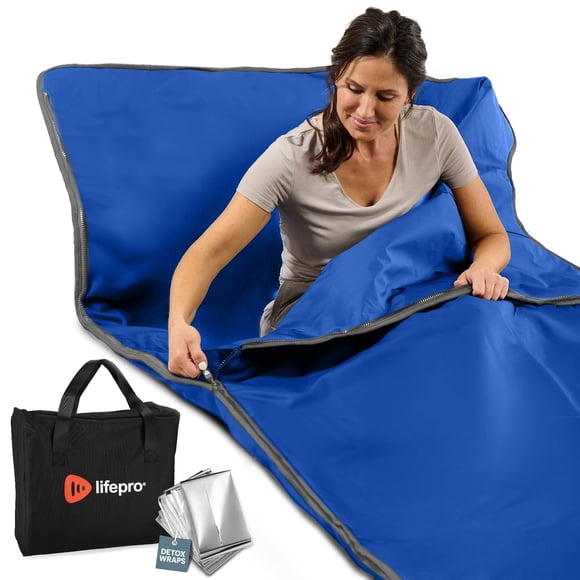 Manta de sauna infrarroja LifePro RejuvaWrap con calor ajustable