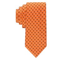 Corbata Tommy Hilfiger Core Neat Ii Para Hombre, Color Naranja Y Seda