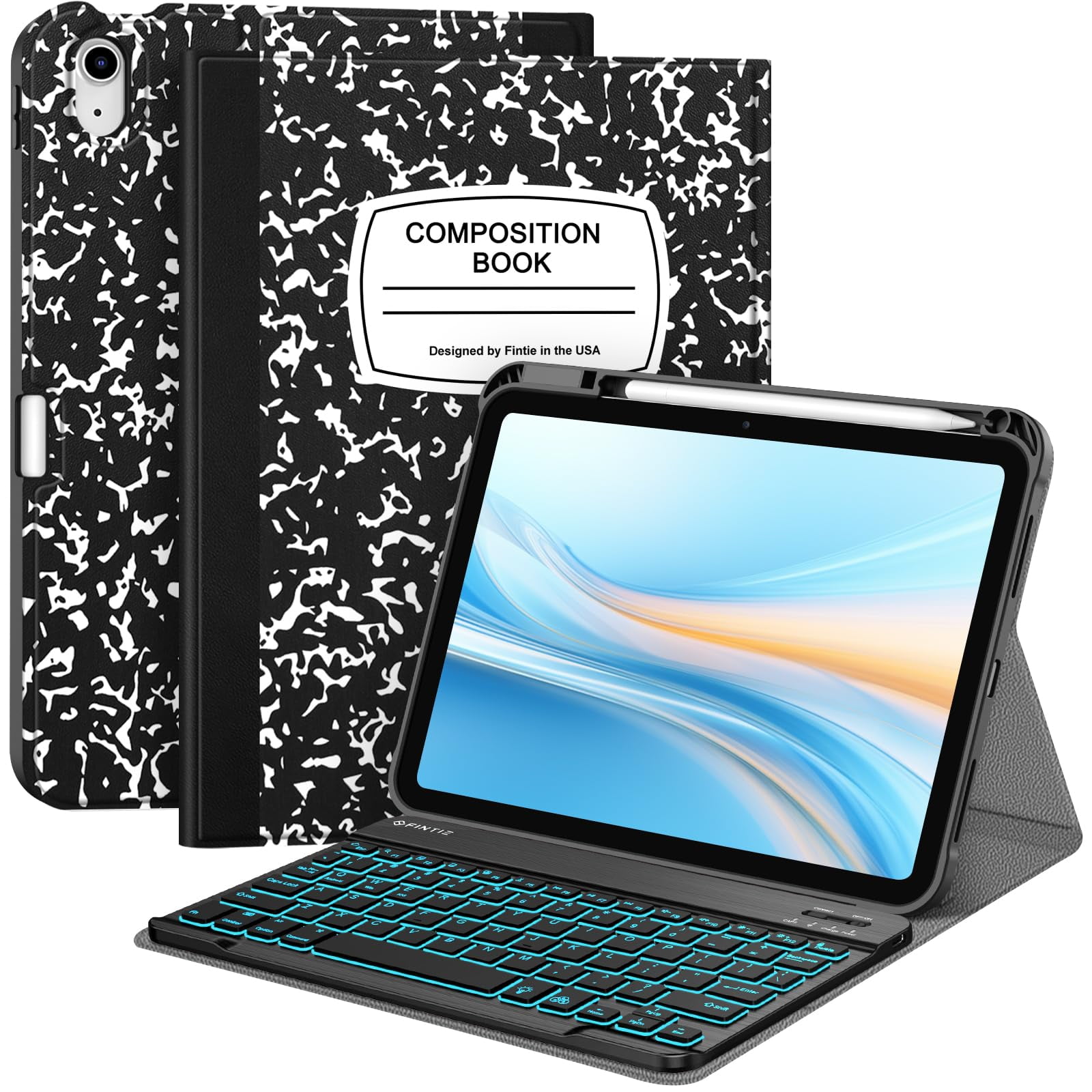 Funda Con Teclado Fintie Para Ipad 11.ª Generación De 11 Pulgadas Y 10.ª Generación De 10.9 Pulgadas