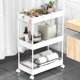thumbnail image 1 of Carrito de Almacenamiento SPACELEAD de 3 Niveles con Ruedas Blanco 22x40x40 cm, 1 of 7