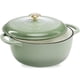 thumbnail image 1 of Dutch Oven Best Choice Products, hierro fundido esmaltado, 6 litros, verde salvia, 1 of 7