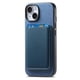 thumbnail image 3 of Funda de Cuero Magnética con Tarjetero para iPhone 14 Cubierta Delgada Azul, 3 of 5