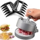 thumbnail image 1 of Prensa para hamburguesas, ajustable, antiadherente, molde para hamburguesas de 1/4 lb a 3/4 lb. Incluye 2 trituradoras de carne Bear Claw., 1 of 7