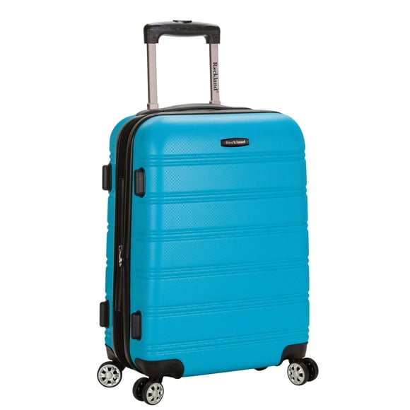 Luggage Rockland Melbourne Hardside, expandible, 20 pulgadas, color turquesa