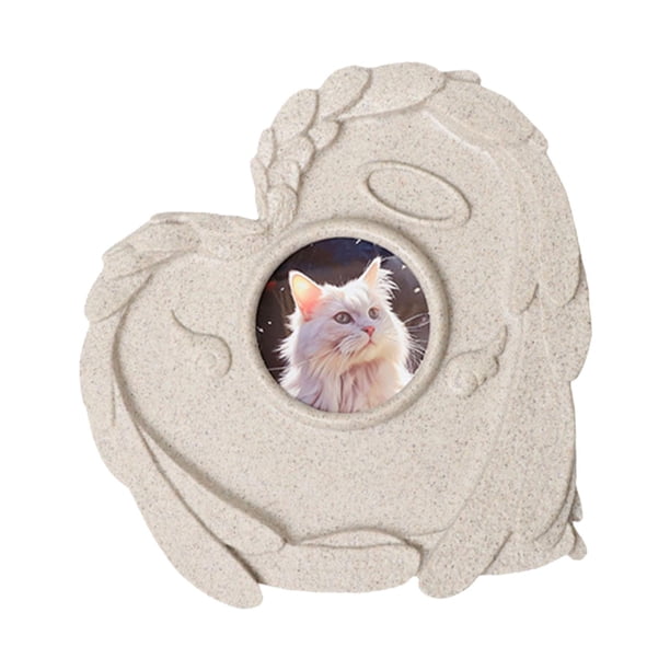 Lápida conmemorativa para mascotas, lápida de resina, lápida para gatos, marcador de tumbas para perros, para césped, Patio, jardín, pérdida de regalo Estilo A