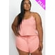thumbnail image 4 of Conjunto de Top de Tirantes y Shorts en Tejido de Canalé de Talla Grande, 4 of 11