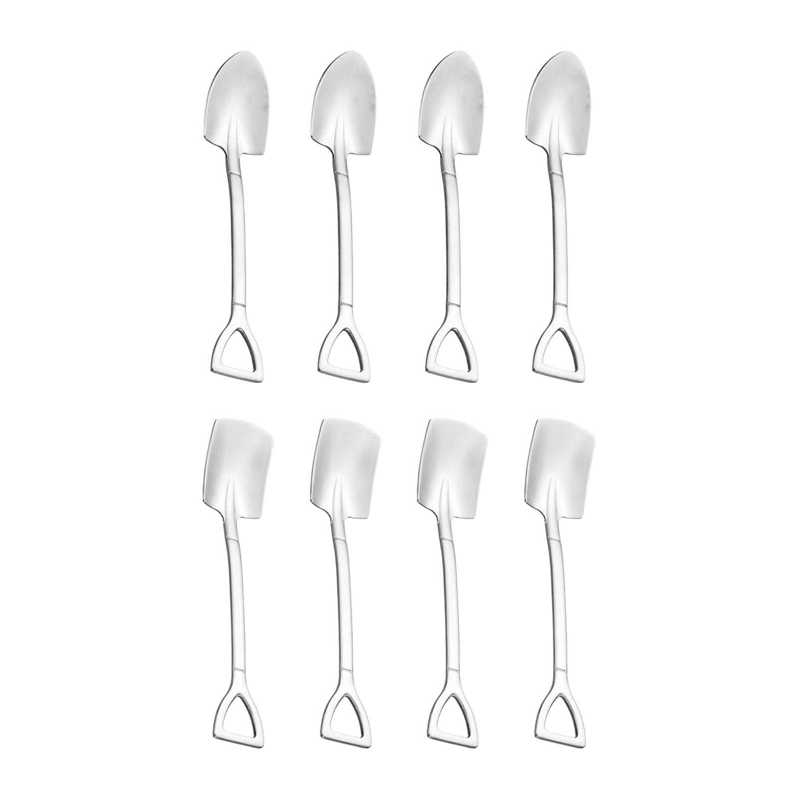 Bothyi - Cuchara Con Forma De Pala, Cuchara Para Café, Té, Cuchara Para Helado Para Cocina, 8 Piezas