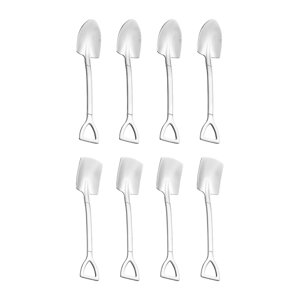 Bothyi - Cuchara Con Forma De Pala, Cuchara Para Café, Té, Cuchara Para Helado Para Cocina, 8 Piezas