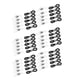 thumbnail image 5 of 60 Uds Extremos De Metal De Goma Conectores Retenedores Soporte Para Cadena De Anteojos, 5 of 5