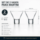 thumbnail image 4 of Pack 2 Vasos Para Martini Cristal Martini Serve Coctelería, 4 of 8