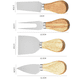 thumbnail image 2 of Juego de 4 cuchillos para queso con mango de madera de acacia, 2 of 5