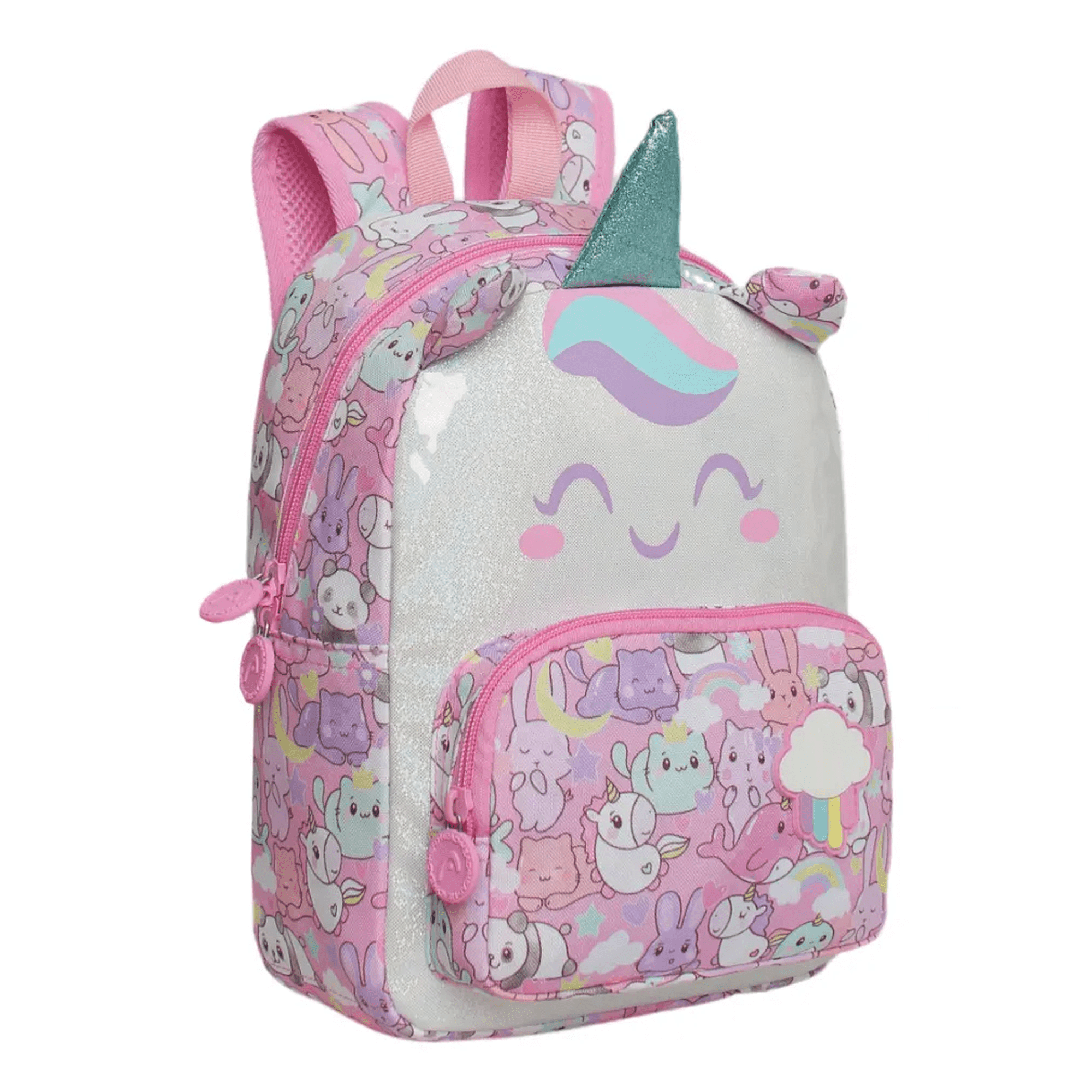 Mochila Infantil Belug Niña Pop Unicornio Rosado