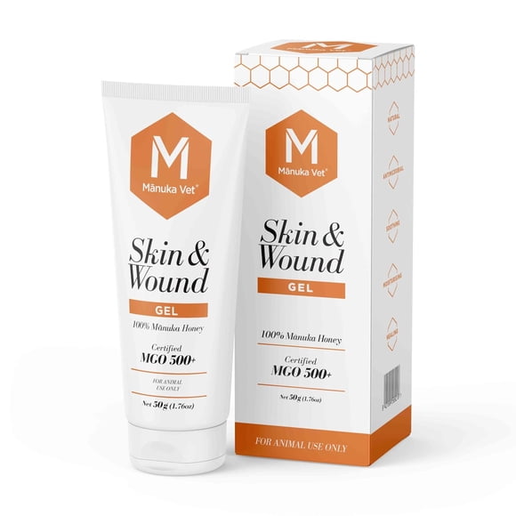 Gel para heridas Manuka Vet Skin & Wound 50 g con MGO 500+ para mascotas