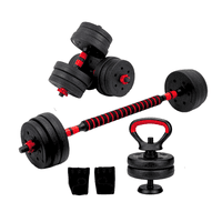 Telotenemos - Set Mancuernas Y Barra Ajustable 20Kg Pesas Para Ejercicio