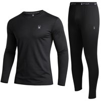 Set De Ropa Interior Térmica Spyder Para Hombre, Talla M, Negro