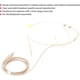 thumbnail image 2 of Micrófono de diadema, micrófono omnidireccional profesional con gancho para la oreja, color beige, para conferenciantes en el escenario y transmisor de bolsillo., 2 of 7